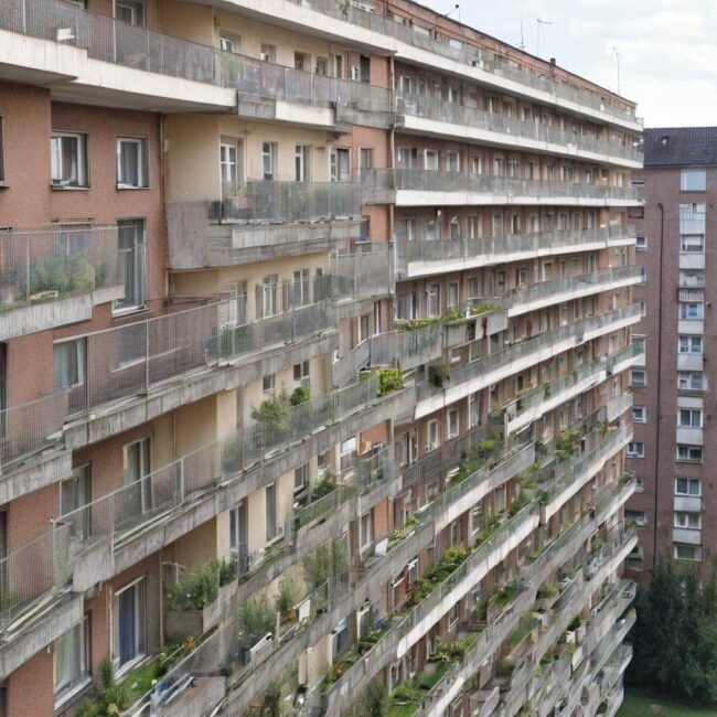 Architektura najdłuższego bloku mieszkalnego w Polsce