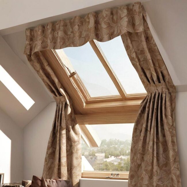 Jak zrobić zasłonę z firaną na strychu