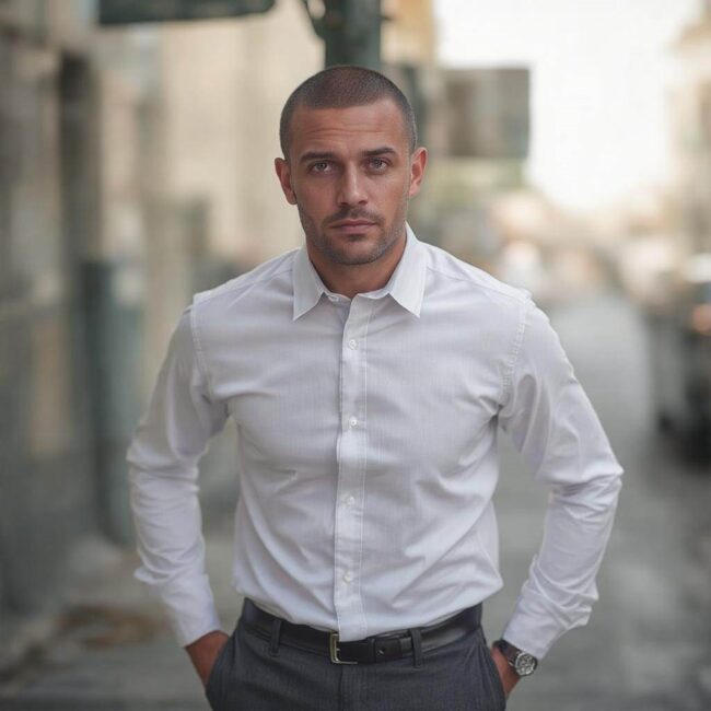 Fryzury męskie dla owalnej twarzy