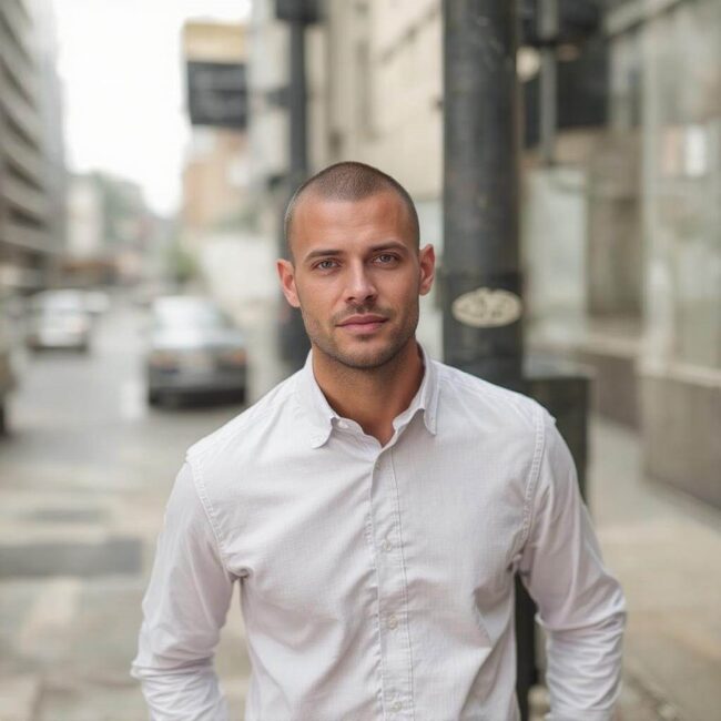 Inspiracje fryzurami z wybiegów dla mężczyzn z owalną twarzą